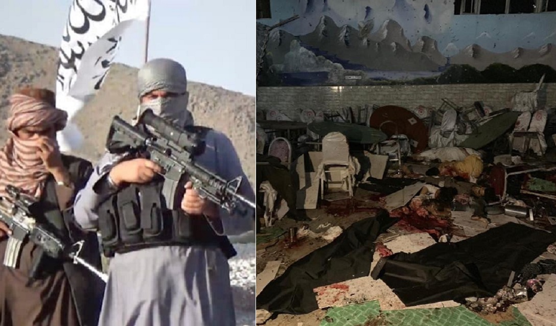 Taliban reacts to deadly Kabul wedding hall bombing which killed at least 63