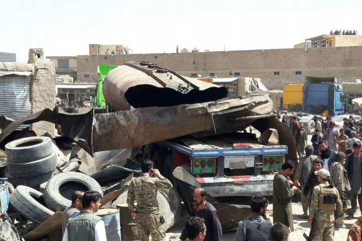 انفجار یک تانکر تیل در غزنی سه کشته و زخمی بر جاگذاشت