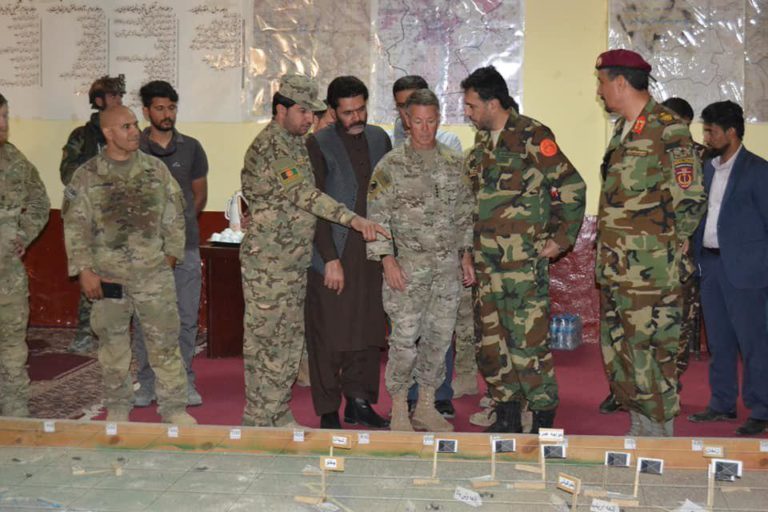 Gen. Miller, Senior Afghan Security Officials Visit Ghazni