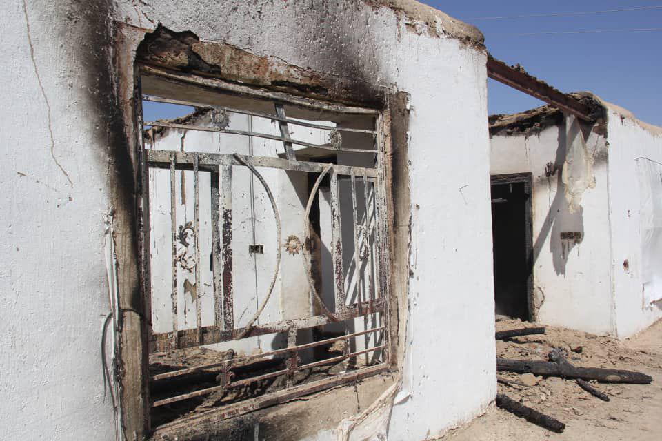 طالبان خانه‌های غیرنظامیان را در فاریاب به آتش کشیدند