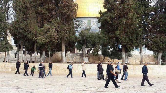 Hundreds of Jewish settlers storm Al-Aqsa amid tension