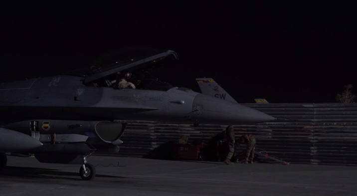79th Fighter Squadron F-16 Fighting Falcons Land at Bagram