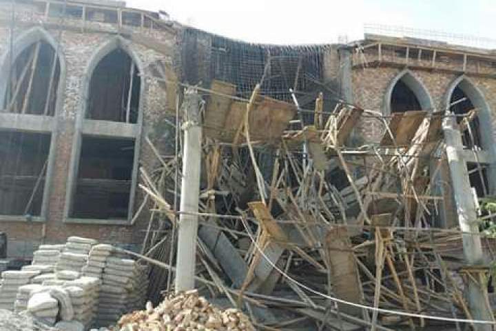 فروریختن بخشي از مسجد جامع الجهاد شهر غزنی تلفاتی بر جای گذاشت