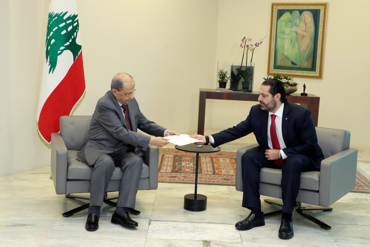 Lebanese PM Hariri submits his resignation amid ongoing anti-govt. protests