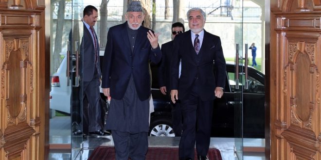 Karzai, Abdullah discuss ways to achieve lasting peace