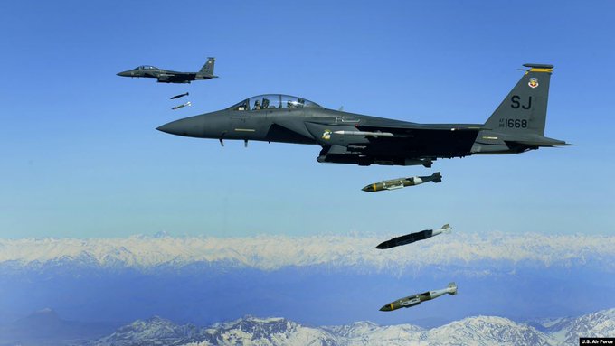 ده نفر در حمله هوایی نیروهای امریکایی در لوگر کشته شده اند