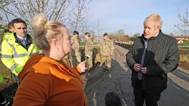 Boris Johnson gets cold treatment from flood victims