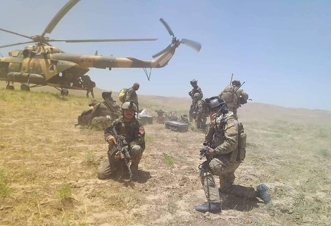 Special Forces arrest Taliban fighters, destroy cache of weapons in Balkh