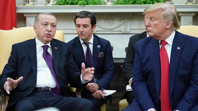 Trump lauds Erdogan ties amid S-400 tensions, pro-Kurd protest
