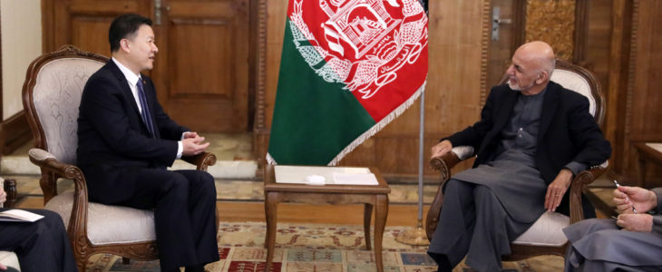 Afghan president receives Chinese ambassador