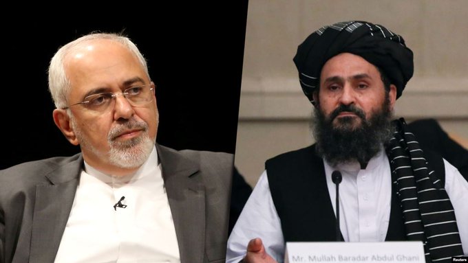 دیدار ملا برادر با وزیر خارجه ایران در تهران