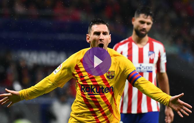 Atletico Madrid 0-1 Barcelona: Messi nets late winner to put Barca top of LaLiga