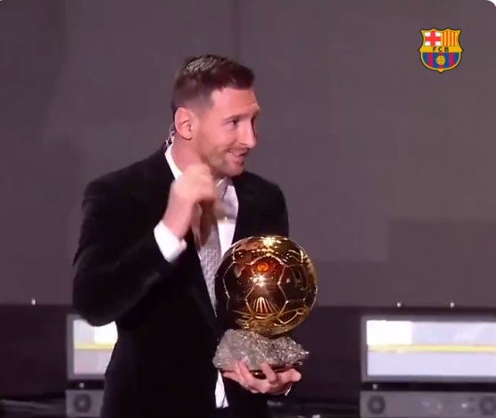 Lionel Messi wins Ballon D