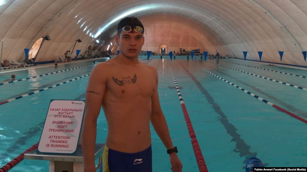 آمادگی یک شناگر افغان برای شرکت در مسابقات المپیک ۲۰۲۰ توکیو