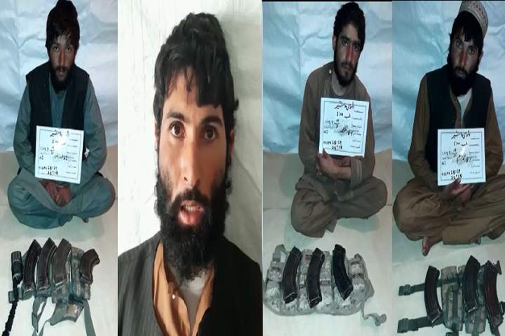 بازداشت چهار سازماندهنده حملات تروریستی و انفجاری طالبان در هلمند
