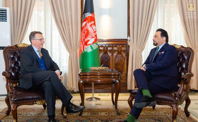 Afghan Acting Foreign Minister Meets German Ambassador