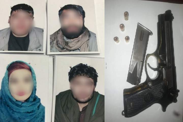بازداشت 7 تن به شمول یک دختر خانم به جرم جرایم جنایی در کابل