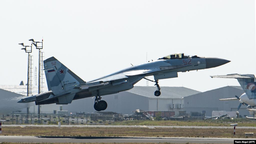 یک طیاره نظامی روسیه در جریان پرواز آزمایشی سقوط کرد