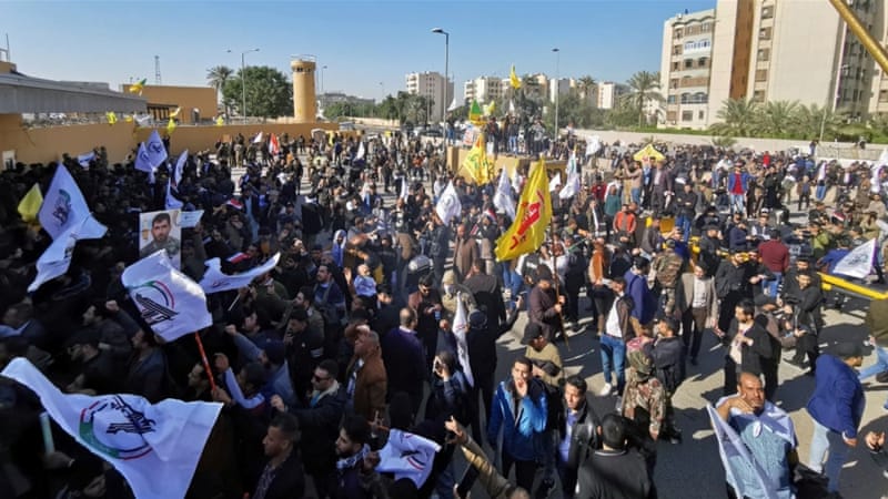 Iraqi Protesters Break into US Embassy in Baghdad