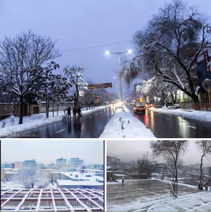بارش نخستین برف زمستانی در کابل با استقبال شهروندان مواجه شد