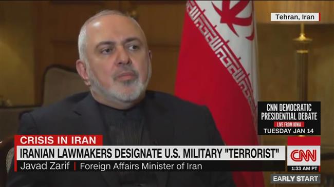 Iran FM vows proportionate response to US terror act after assassination of General Soleimani