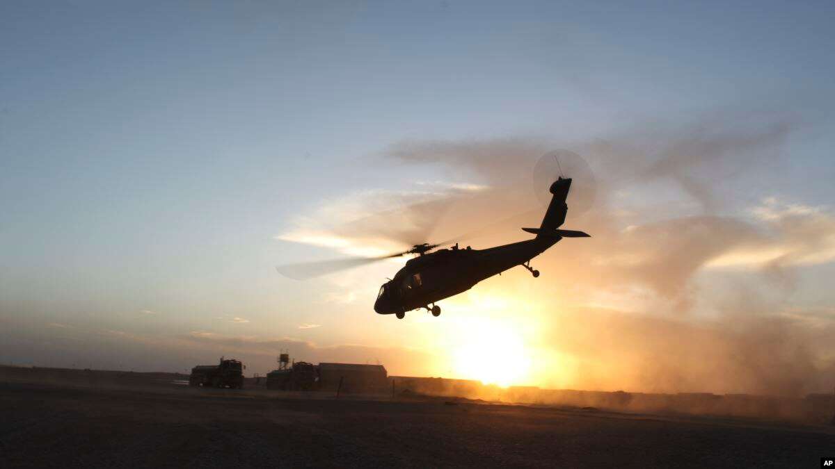 نشست اضطراری یک فروند هلیکوپتر نظامی در ولایت پکتیا