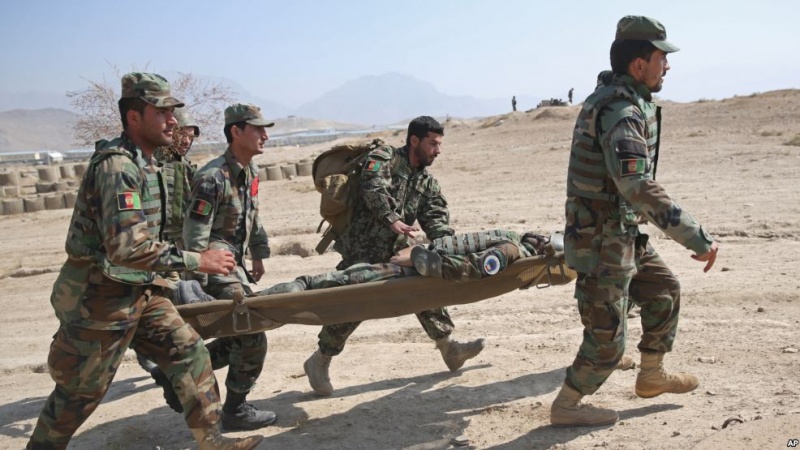 حمله تهاجمی طالبان به بیز نیروهای امنیتی در ولسوالی دولت آباد بلخ