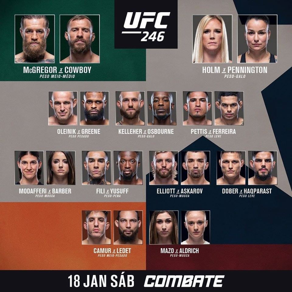 فایت کارت رسمی UFC246