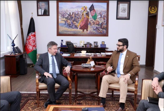 National Security Advisor met with German SRAP to discuss the Afghan peace