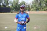 شفیق الله غفاری بهترین بازیکن مسابقه کرکتِ افغانستان و امارات شناخته شد