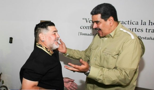 دیدار مشکوک مارادونا با رئیس‌جمهور ونزوئلا!