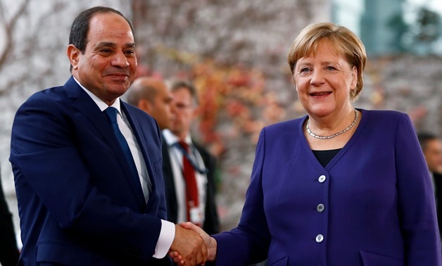 Egyptian, German leaders discuss Trump