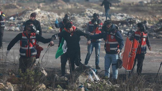 حدود 100 فلسطینی در تظاهرات دیروز در کرانه باختری زخمی شدند