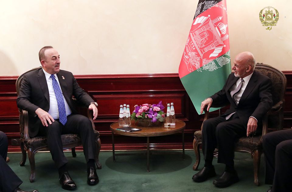 President Ghani meets with Turkish Foreign Minister