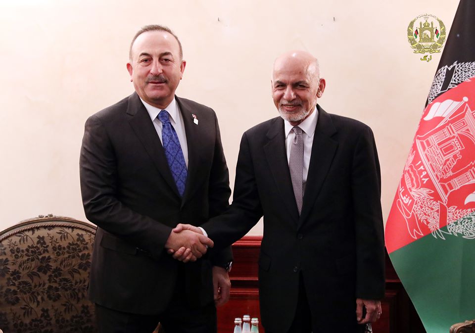 President Ghani meets with Turkish Foreign Minister