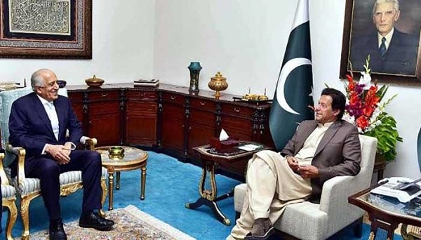 US envoy Khalilzad Meets Pakistani PM, Briefs on Peace Talks