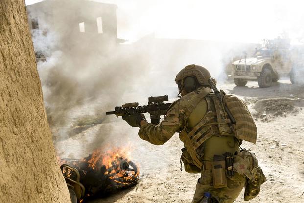 Afghan security forces destroy Taliban base in Ghazni