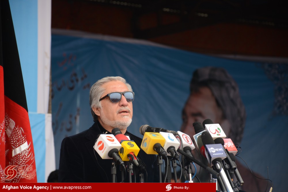 سخنرانی رئیس اجرایی قبل از حمله تروریستی به مراسم سالیاد شهید مزاری  