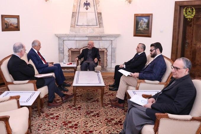 Ghani Met Khalilzad, Discussed Peace Progress