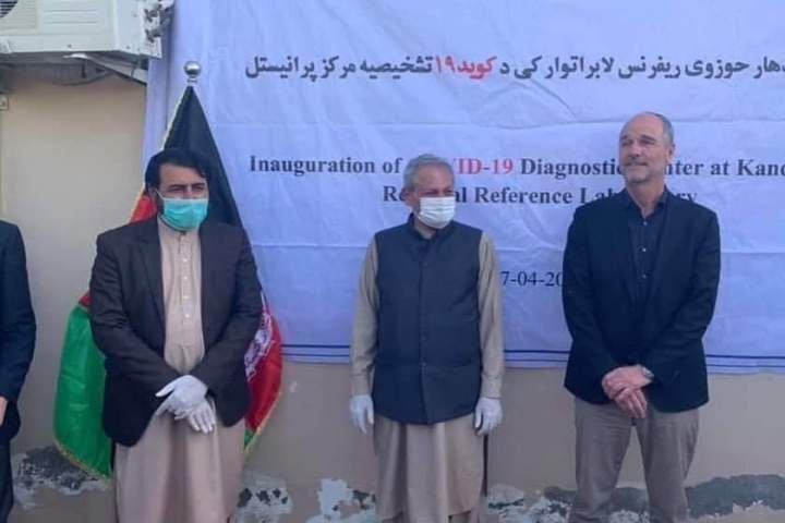 یک لابراتوار تشخیص ویروس کرونا(کووید-19) در ولایت قندهار به بهره برداری سپرده شد