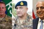 Zalmay Khalilzad, Scott Miller discusse Afghan peace process with Pakistani general