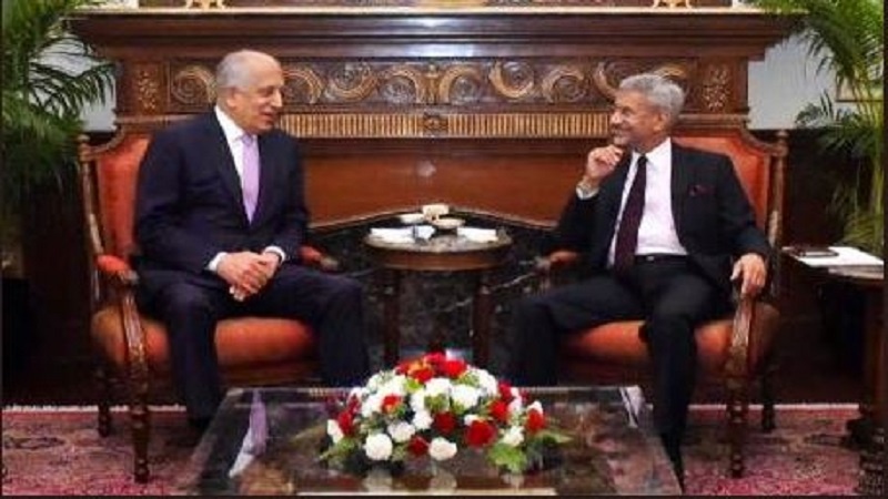 در گفتگو با وزیر خارجه هند؛ خلیلزاد برای تشکیل حکومت همه شمول در افغانستان تأکید کرد