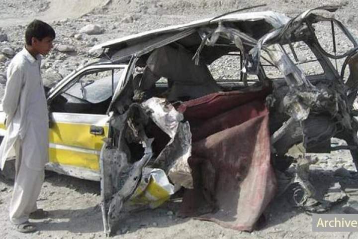 پنج پاکستانی به دلیل برخورد موتر با ماین کنار جاده‌ای در پکتیا کشته شدند