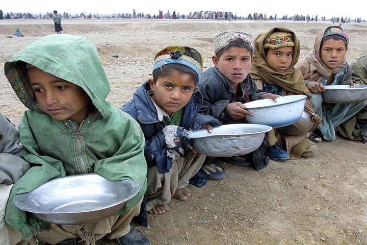 گرسنگی بیش از هفت میلیون کودک افغان را تهدید می‌کند