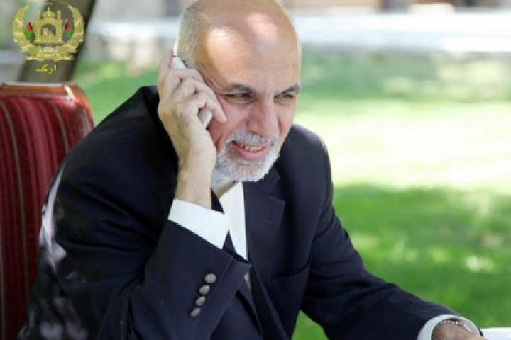 گفتگوی تلفنی اشرف‌غنی با رئیس جمهور ترکمنستان
