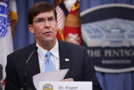 Pullout of 8,000 Troops by November Not Only Option: Esper