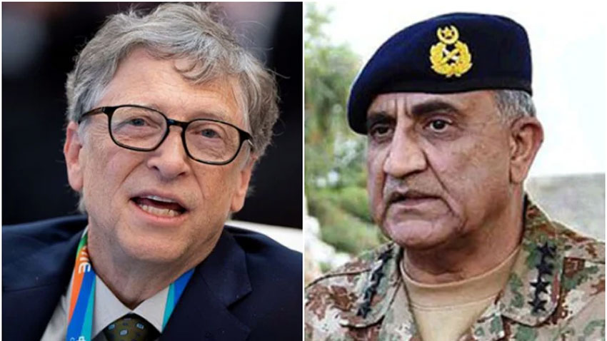 Bill Gates phones Gen Qamar, hails Pakistan Army