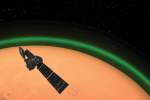 مشاهده نور سبز رنگ درخشان در اطراف مریخ