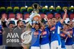 شادی بازیکنان ناپولی پس از قهرمانی در کوپا ایتالیا