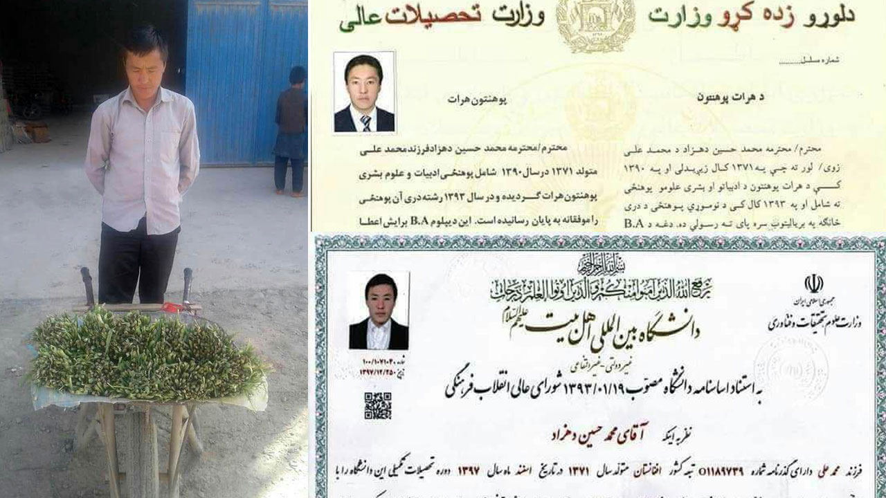 حکایتی تلخ پس از فراغت؛ دانش‌آموخته کارشناسی ارشد ادبیات فارسی در شهر کابل سبزی فروشی می‌کند!